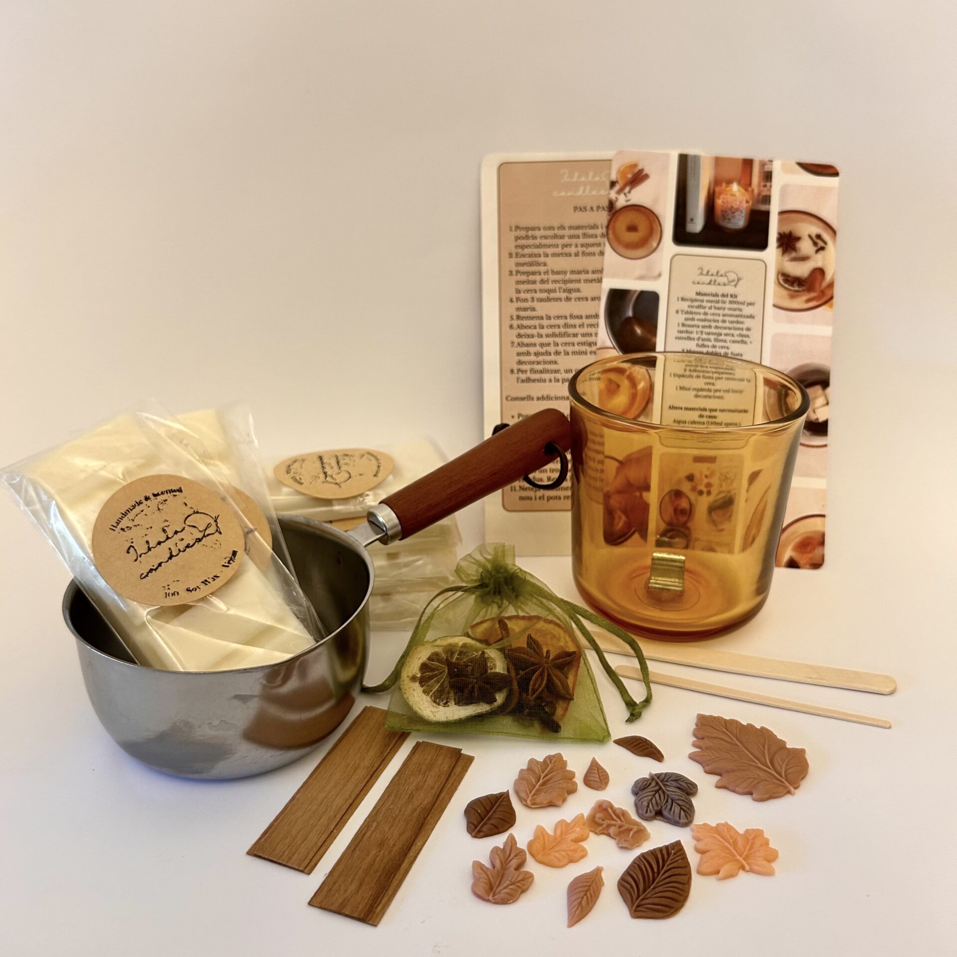 Especial Otoño - Kit para hacer velas artesanales con cera de soja
